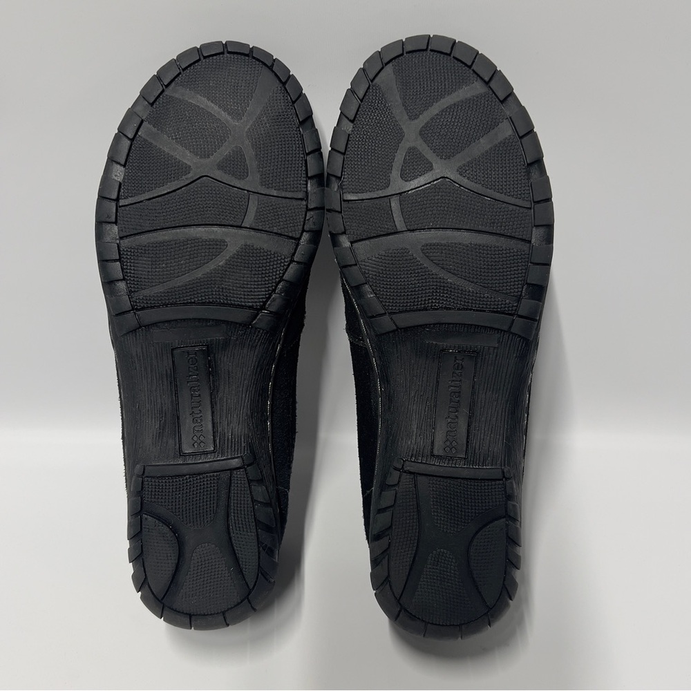 NATURALIZER women’s Size 8M Black Slip on Top Zip Comfort Walking Shoe - Picture 9 of 11